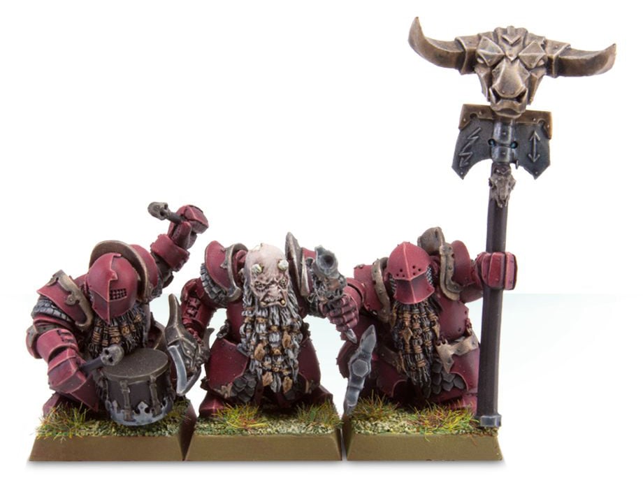 Chaos Dwarves Legion of Azgorh Dainn Longbeard on Great Taurus warhammer WFB 