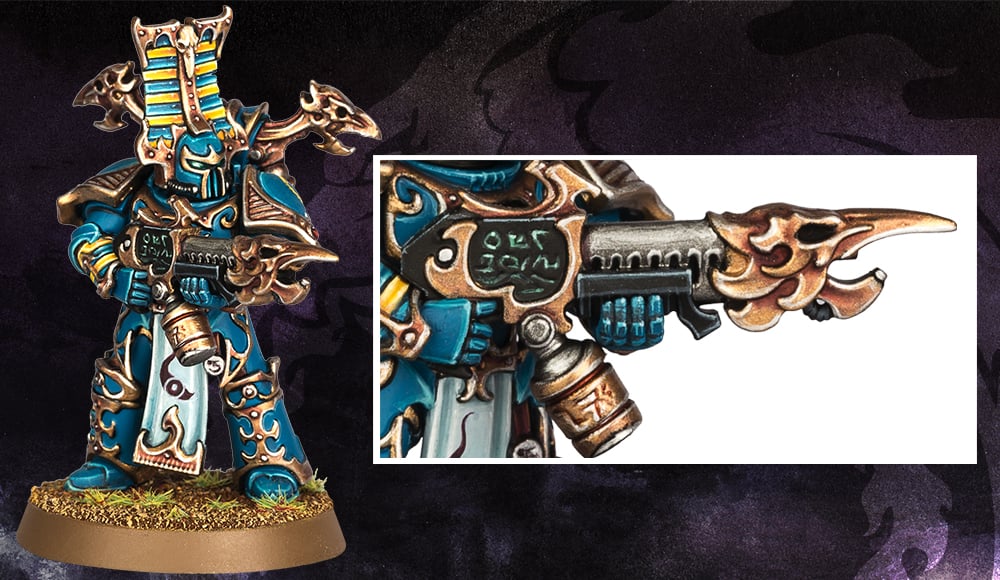 A Thousand Sons Sorcerer HEAD Chaos Rubric Space Marines 40K 