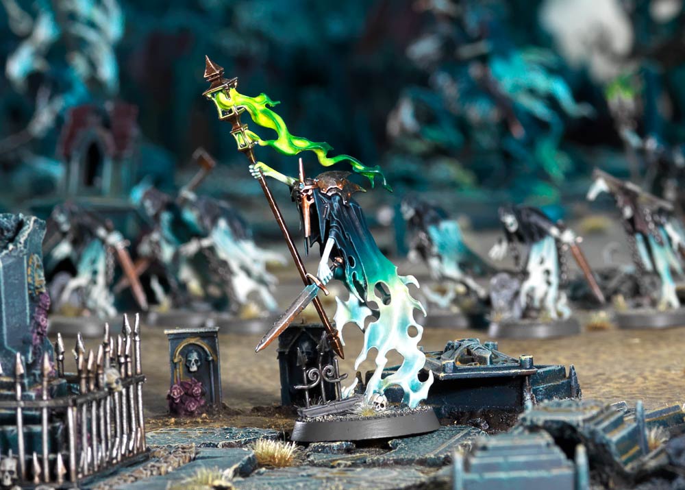 Warhammer Age of Sigmar Nighthaunt Guardian of Souls miniature with warscroll 