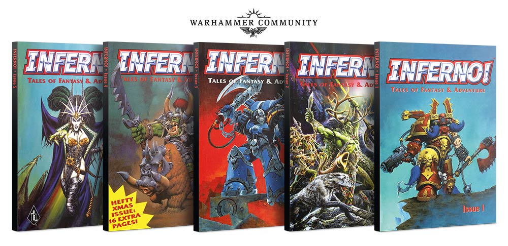 Games Workshop 1997 Black Library Inferno Magazine CHOOSE YOUR ISSUE 