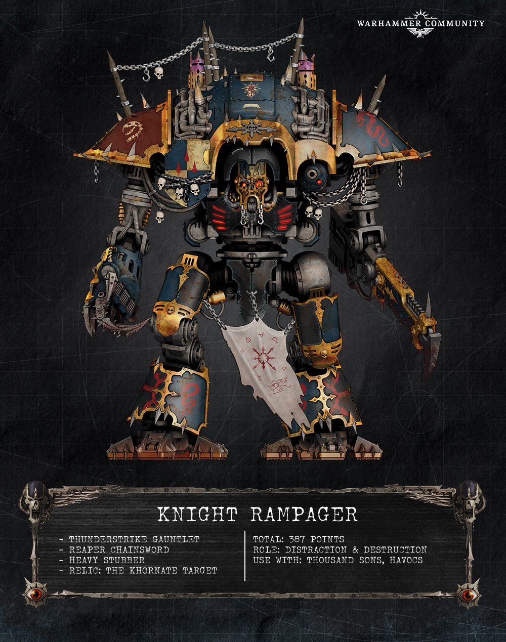 Chaos Knights 3 Builds For Your Matched Play Army Warhammer Community