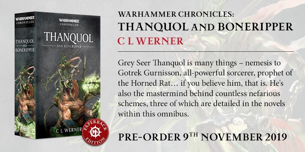 Programme des publications The Black Library 2019 - UK - Page 4 BLComingSoon-ThanquolBoneripper_PB