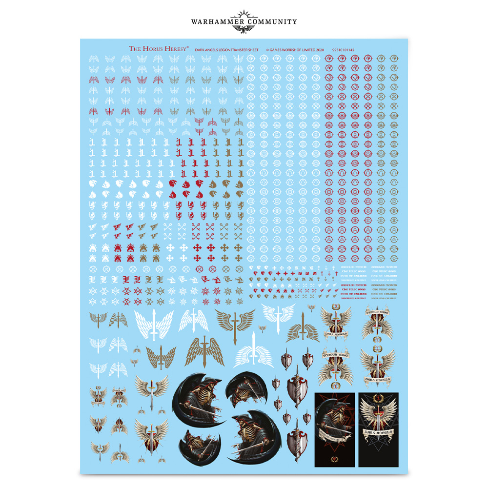 Transfer Sheet 40K Chaos Space Marines Large Decals