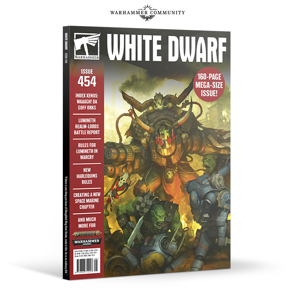 White Dwarf #455 Aug 2020 Warhammer 40K Age of Sigmar Games Workshop Magazine