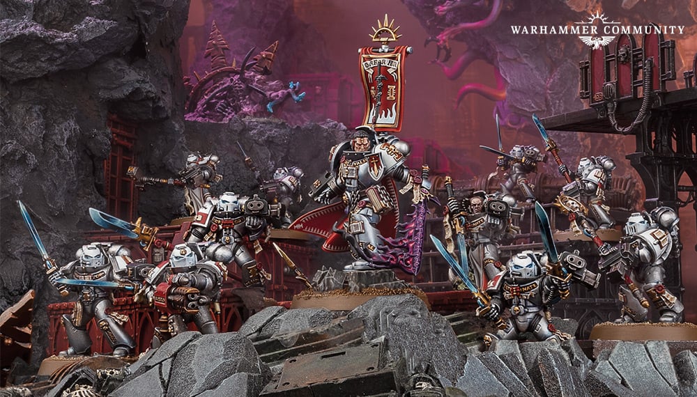 Warhammer 40k Grey Knights in Power Armour 5 man Strike Squad 5 Models 