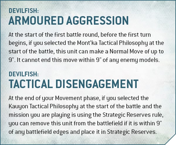 Armoured Aggression and Tactical Disengagement