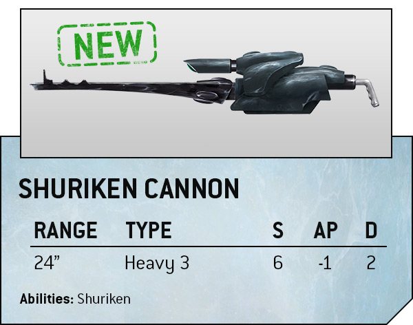 Shuriken cannon new stats