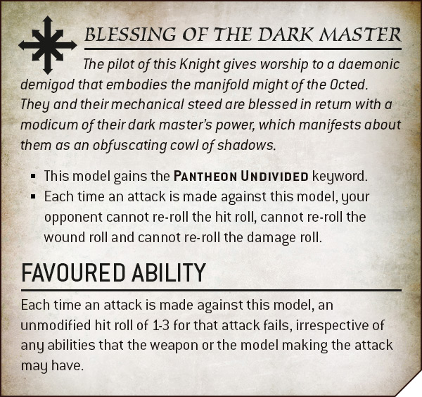 Blessing of the Dark Master