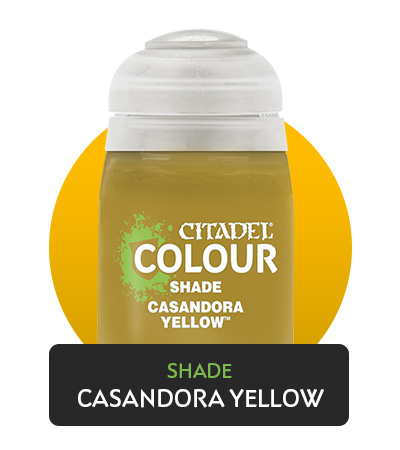 Citadel Shade Casandora Yellow 24 Ml Pot Paint for Miniatures Games Workshop for sale online 
