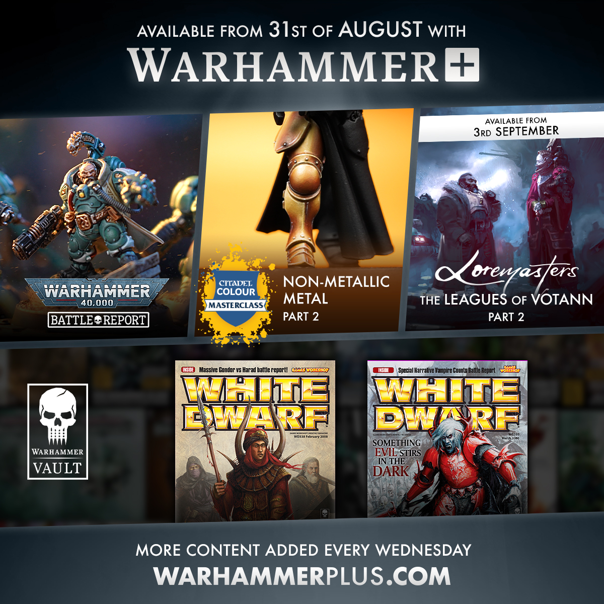 Games Workshop: Warhammer World - Tomorrow we celebrate the Warhammer World  Anniversary and we have the following items available to buy and the  rewards when you reach the spend threshold, we have