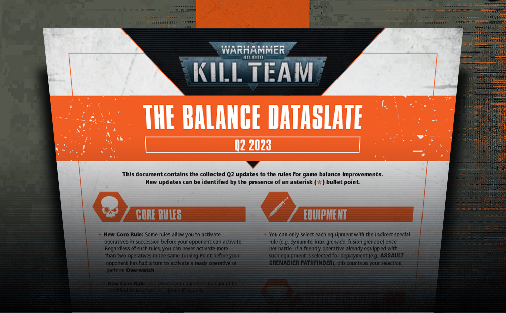 The Next Kill Team Balance Dataslate is Here to Download - Warhammer  Community